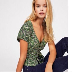 Free People Bluebelle Top in Sage Combo